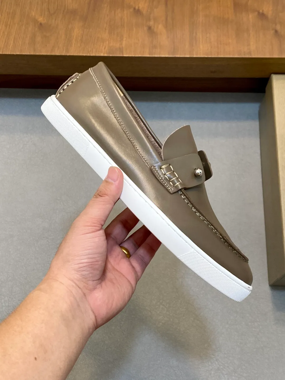 Men's shoes 💰740 christian louboutin (CL red sole shoes) exclusive hot model released 🎈🎈💪Movable latex feet👻Finished outsole line [Deyi] Global supply😝 [Top version]: original imported cowhide upper, top original leather lining, original molded TPU outsole, original 1:1 detail processing, original shoe last, large quantity available from stock, code number: 39-44 (38, 45 customized)